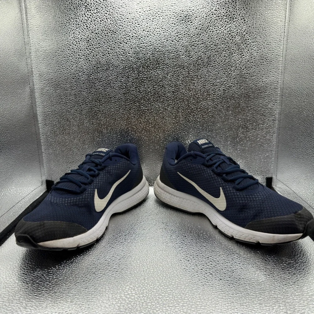 Size 12 Nike RunAllDay Running Shoes Mens Navy Blue Good 898464-404 Low Top